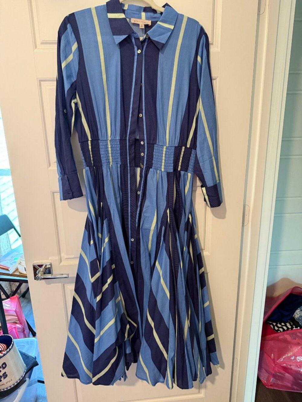 NWOT Philosophy Republic Clothing Striped Dress L